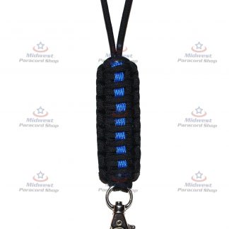 Thin Blue Line Deluxe Paracord Survival Lanyard