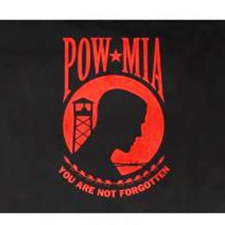 POW MIA Red Polyester 3’x 5′ Flag