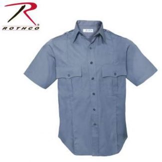 Rothco Short Sleeve Uniform Shirt – Light Blue