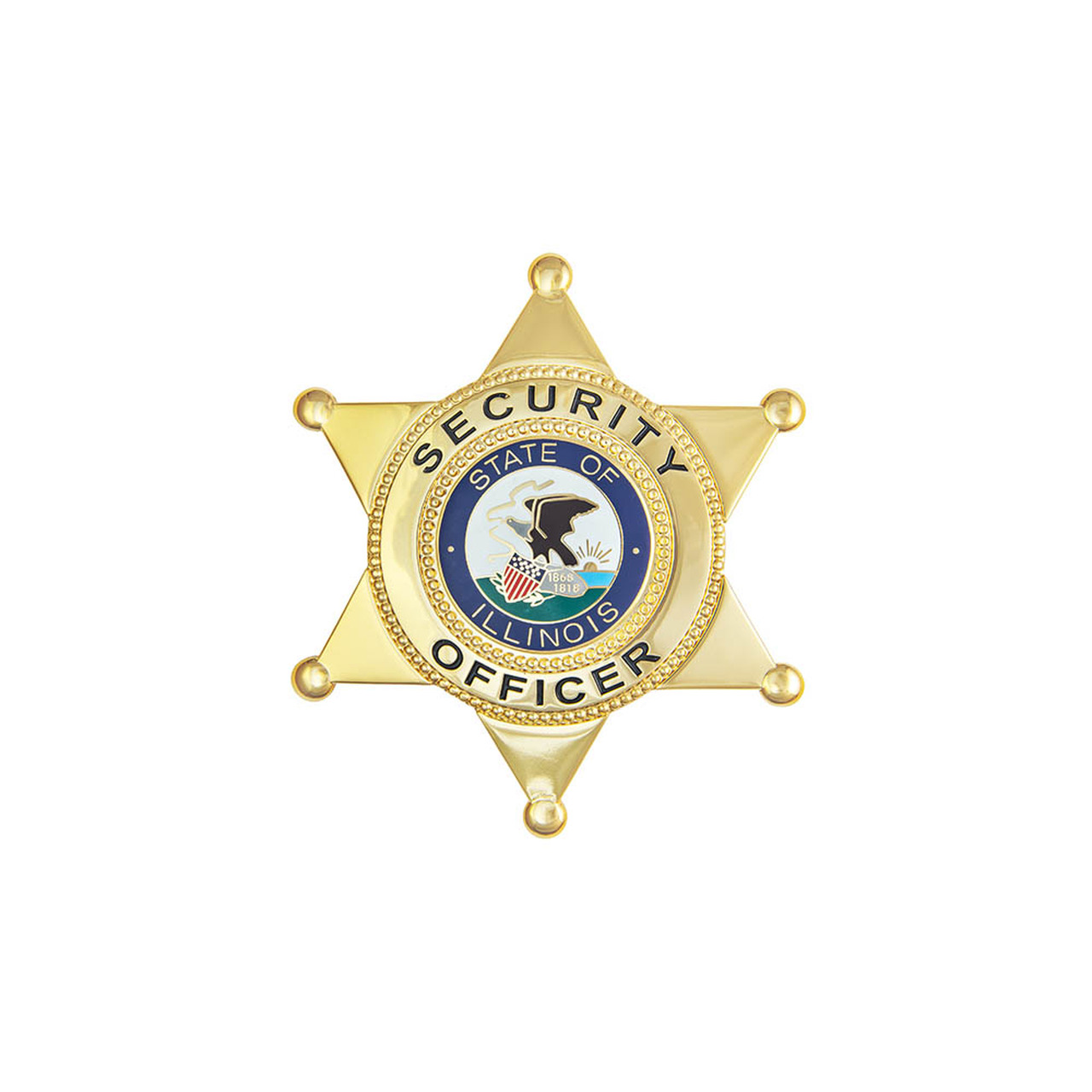 Illinois Security Officer 6pt. Star Badge