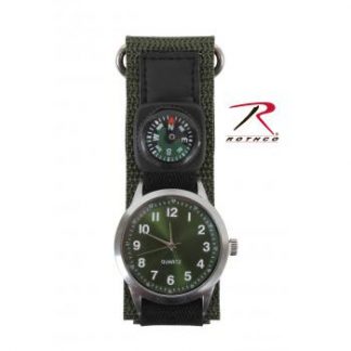 Rothco Watch With Compass-Olive Drab