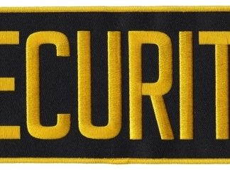 Large Security Back Patch