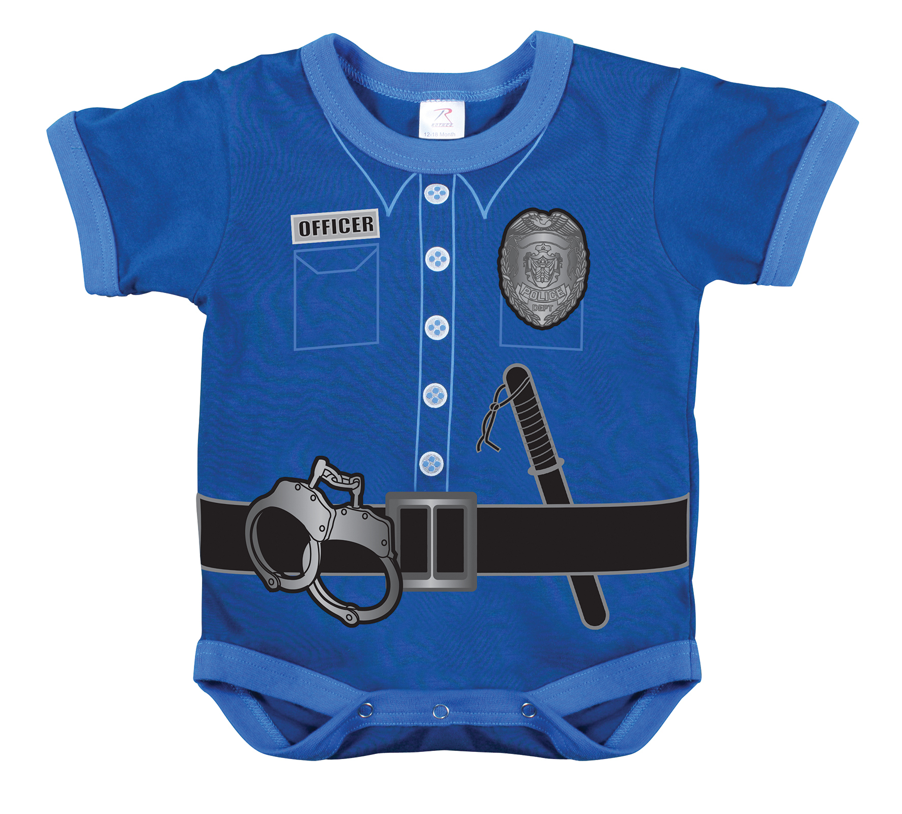 police officer baby onesie
