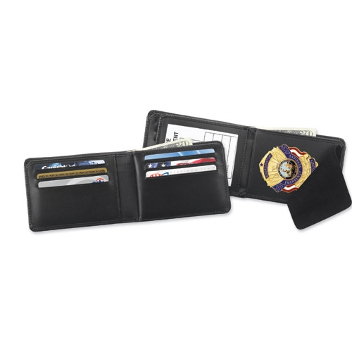 Strong Leather Horizontal Hidden Badge Wallet Midwest Public Safety Outfitters, LLC