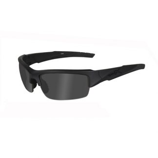Wiley X Valor Sunglasses Smoke-Grey-Clear Lens Matte Black Frame