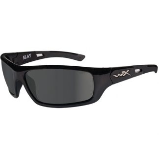 Wiley X Slay Polarized Sunglasses Black Frame Gray Lens