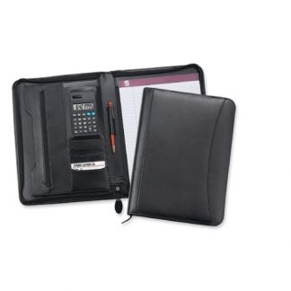 Strong Leather Zippered Pad Porfolio 91000