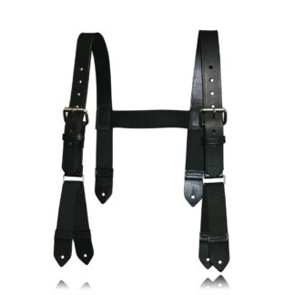 Boston Leather High Back Firefighter Suspenders