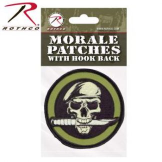 Rothco Military Skull & Knife Morale Patch
