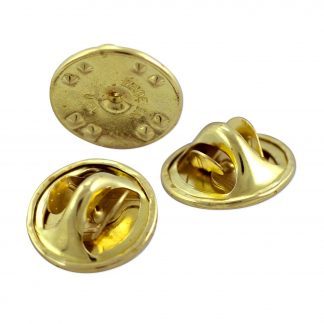 Brass Replacement Clutch Pin Backs – 1 Dozen