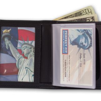Perfect Fit Bifold Badge Wallet with Single ID