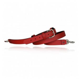 Boston Leather Firefighter Radio Strap – Red