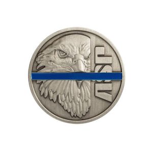 ASP Eagle Blue Line Challenge Coin