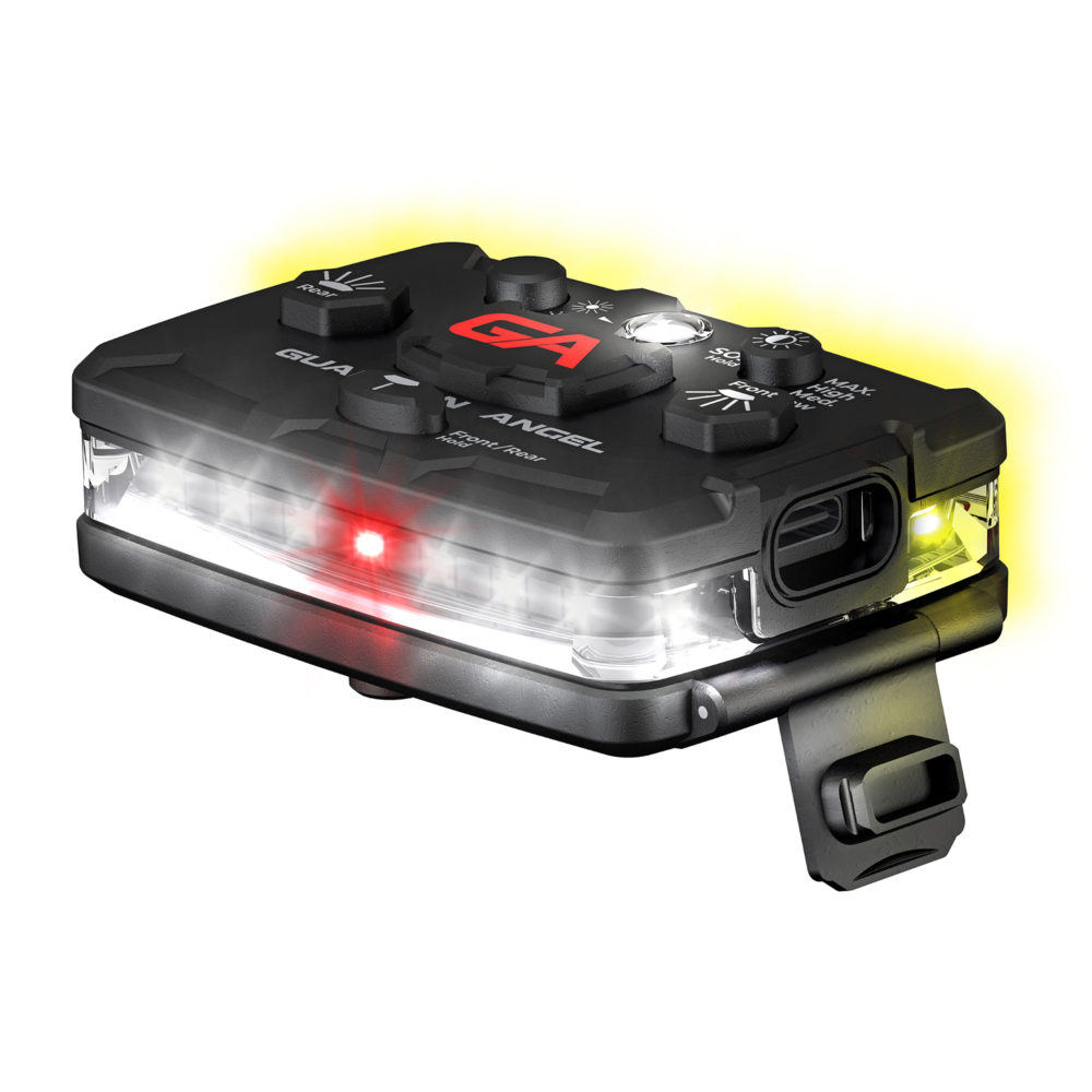 GA Elite Series Industrial Wearable Safety Light – White/Yellow